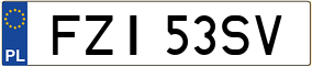 Trailer License Plate